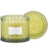 LA JOLIE MUSE Santal Rose Scented Candle – Saffron, Rose & Leather | 6 oz Natural Soy Wax | 40 Hours Clean Burn | Gift-Ready for Hosts & Gatherings | Elegant Home Decor