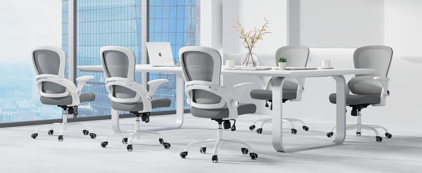 TRALT Ergonomic Office Chair - Comfy Desk Chair with Back Support, Home Office Desk Chairs, Computer Chair, 330lbs Wide Seat Big and Tall Office Chair for Executives (Grey)