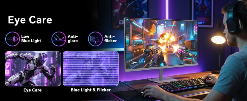KTC 24 Inch 240Hz Gaming Monitor,1080P PC Computer Monitor FHD, Fast IPS Panel, HDR 400, Adaptive Sync, 1ms(MPRT), 116% sRGB, HDMI Display Port, Eye Care, VESA Mount, White H24F7