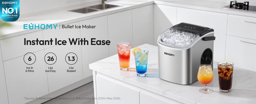 EUHOMY Ice Maker Machine
