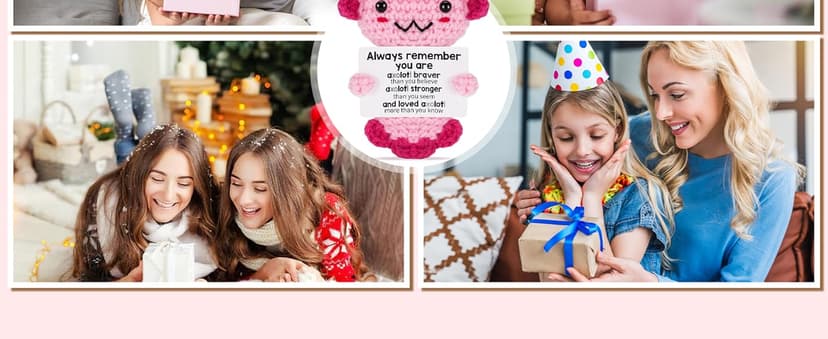 Gifts for New Relationship, Crushes, Valentines, Anniversaries for Him or Her - Mini Crochet Axolotl - Turns Out I Like You More Than Planned, Will You Be My Girlfriend Boyfriend Gf Bf