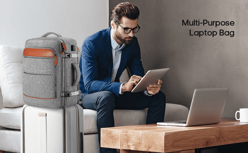 Bagsure Travel Backpack Carry On Backpack 42L Flight Approved, Expandable Laptop Backpack with Packing Cubes & Shoe Pocket, Water Resistant Luggage Backpack for Men Women, TSA Approved, Large Backpack