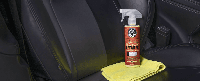Chemical Guys Leather Quick Detailer - Interior Cleaner and Conditioner for Natural, Synthetic, Pleather, and More, Safe for Car Seats, Furniture, Apparel, Shoes & Boots, Leather Scented - 16 fl oz