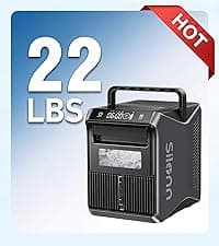 Silonn Ice Makers Countertop, 44lbs Per Day, 2 Ways to Add Water, Auto Self-Cleaning, Stainless Steel Ice Machine for Home Office Bar Party