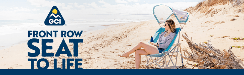 GCI Outdoor Waterside Pod Rocker Outdoor Rocking Chair with Sunshade Canopy