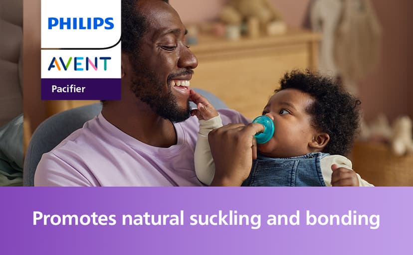 Philips Avent Soothie Orthodontic Baby Pacifiers, 100% Silicone Pacifiers, One Piece, BPA-Free, for Babies 3-18 Months, Green, 4 Pack, Model SCF192/45