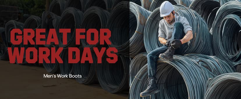 NORTIV 8 Steel Toe Boots for Men Safety Industrial & Construction Military Work Boots Slip Resistant ASTM F2413-18, TROOPER-STL