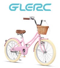 Glerc 20 24 26 Inch Beach Cruiser Bike, 6-Speed Hybrid City Bicycle for Girls Youth and Over 6 Years Old, Missy Bike with Wicker Basket & Lightweight, Multiple Colors