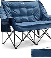Portal Camping Chair with Lumbar Support for Adults Folding Portable High Back Oversized, 400LBS