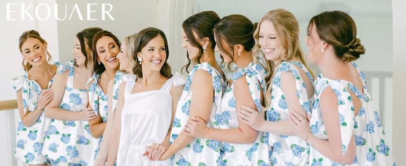 Cute Bridal Pjs, 2 Piece Cami and Shorts Sleepwear for Wedding Day, Bridal Shower, Bachelorette Party, Honeymoon Gifts Ekouaer Womens Silk Pajama Set Bow Tie Knot Tank Top Satin Pjs Sets XS-3XL B0G5PHTL86