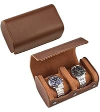 ProCase ProCase Watch Box, 6 Slot Watches Display Case with Drawer, Mens Watch Case with Glass Lid, 2-Layer Mens Jewelry Organizer Storage Holder, Birthday Valentine Gifts for Men -6 Slot, Black