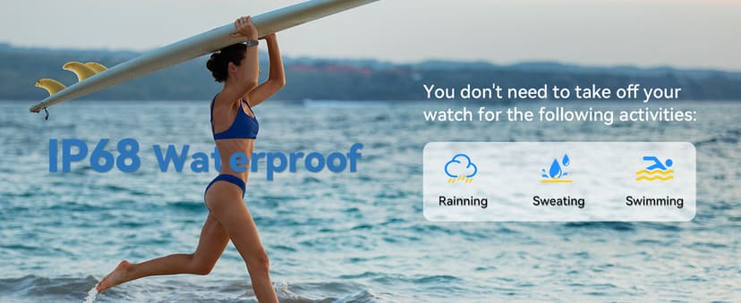 Smart Watch for Men Women(Answer/Make Call), 1.83" Fitness Watch with Heart Rate/Blood Pressure/Blood Oxygen, Pedometer, Sleep Tracker,120+ Sport Modes, IP68 Waterproof Fitness Tracker for Android iOS