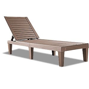 Chaise Lounge Outdoor Set of 4,Adjustable Pool Lounge Chair with 5 Positions Backrest, Waterproof Sun Loungers for Garden Pool Beach Patio Deck Sunbathing.Black