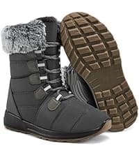 Decould sylf Snow Boots for Women Mid Calf 2026: Winter Warm Fur Lined Shoes Comfortable Waterproof with Zipper for Outdoor Walking