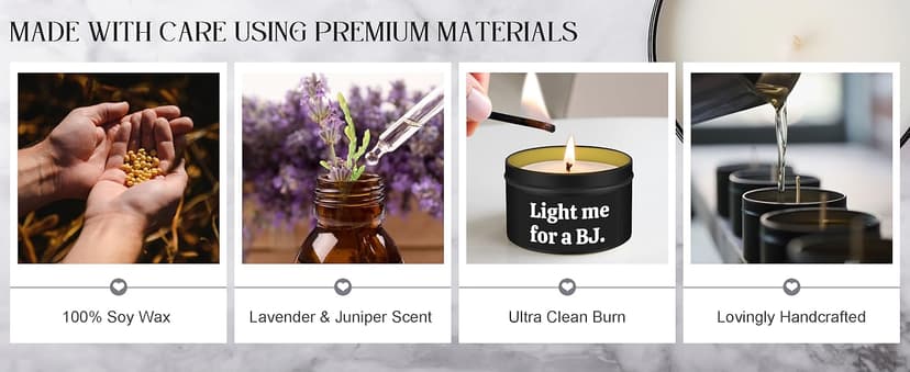 Gifts for Him Boyfriend Husband Funny Anniversary Wedding Birthday Gifts for Men Naughty Engagement Gift for Couples Husband Boyfriend Birthday Gift Ideas, Unique Romantic Lavender Candle for Men