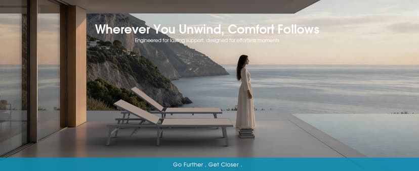 Ciokea Foldable Outdoor Lounge Chair, No Assembly Patio Chaise Lounge Outdoor with 5-Positions, Aluminum Pool Lounge Chair with Portable Design for Pool, Beach, Deck, Backyard, Khaki