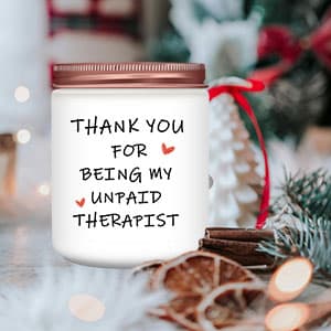 Best Friend Birthday Gifts for Women, Funny Friendship Sister Boss Coworkers Bestie mom Gag Gift for Her, Lavender Scented Candles