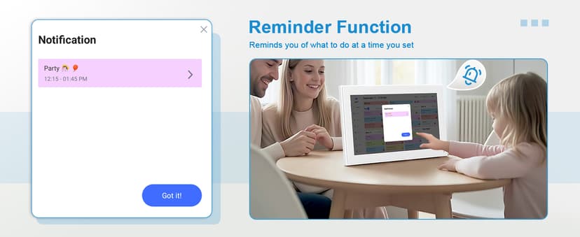 15.6 Inch Digital Calendar Wall Touch Screen Chore Chart, 32GB Electronic Calendar + Smart Family Planner, Wall and Desk Mountable, Gifts for Women Men, Christmas Gifts for Mom Dad