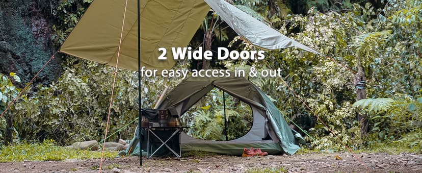 GEERTOP Ultralight 2 Person Backpacking Tent 4 Season Waterproof Camping Tent Double Layer Cold Weather Easy Set Up Tents for Family Camp, Hiking, Hunting Outdoor Mountaineering Travel