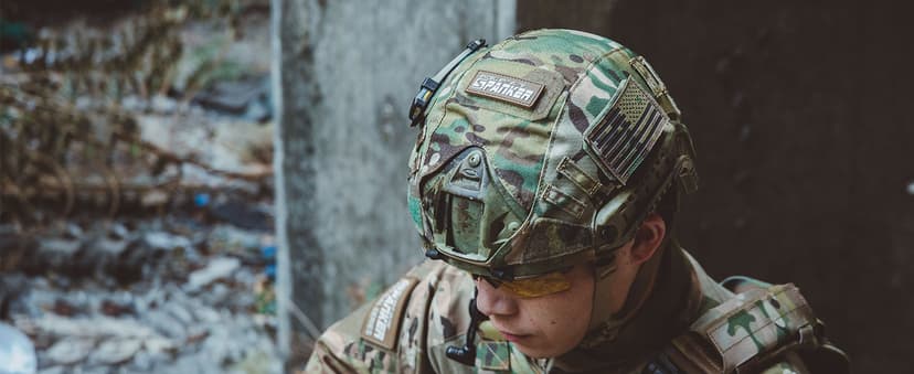 EXCELLENT ELITE SPANKER Tactical Helmet Cover, Military Fast Helmet Cover for Ops-Core Fast PJ/MH in Size M/L -Without Helmet