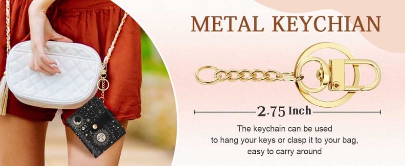 Jogjam Black Cat Floral Rfid Women Wallet, Small Slim Thin Credit Card Wallet, PU Leather Bifold Cash Zipper Coin Pocket ID Window for Female Ladies Teen Girls Girly