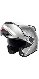 VCAN Bluetooth Integrated Full Face Motorcycle Helmet with Dual Visor