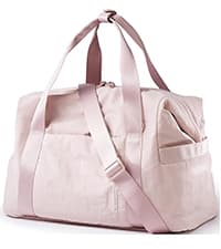 BAGSMART Large Toiletry Bag Travel Bag with Hanging Hook, Water-resistant Makeup Cosmetic Bag Travel Organizer for Accessories, Shampoo, Full Sized Container, Toiletries