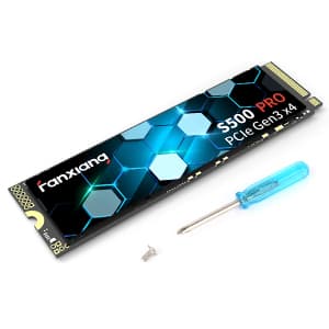 fanxiang S500 Pro 256GB NVMe SSD M.2 PCIe Gen3x4 2280 Internal Solid State Drive, SLC Cache 3D NAND TLC, Up to 3200MB/s, Compatible with Laptop and PC Desktops(Black)