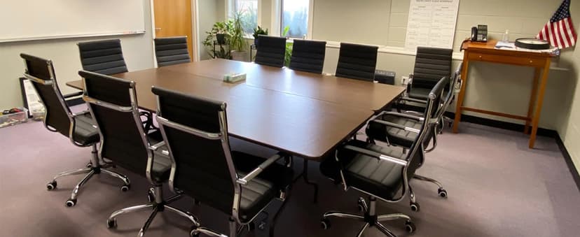Home Office Chair Ribbed, Modern Leather Conference Room Chairs, Ergonomic Office Desk Chair, High Back Executive Computer Chair, Adjustable Swivel Chair with Arms (Black)