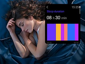 EURANS Smart Watch 45mm, AMOLED Fitness Watch with Heart Rate/Sleep Monitor Steps Calories Counter, IP68 Waterproof Activity Tracker Compatible with Android iOS