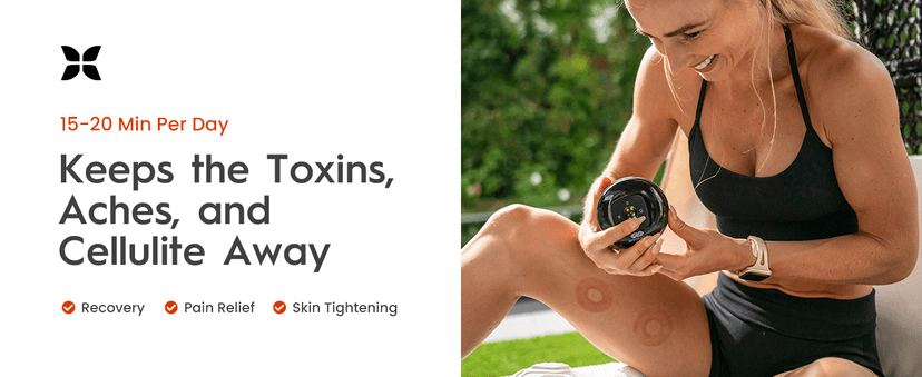 REVO The Original 4-in-1 Smart Cupping Therapy Massager, Red Light Therapy for Targeted Pain Relief, Knots, Aches, Muscle Soreness, Circulation & Tighter Skin, Portable Cupping Kit