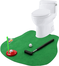 Toilet Golf, Toilet Golf Game Mini Golf - Gag Gifts for Men - Funny Dad Gifts, Funny Gifts for Men Boyfriend Brother, White Elephant Gifts for Adults