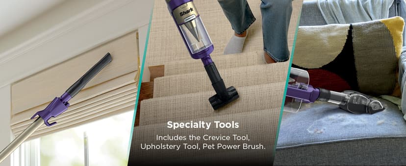 Shark POWERDETECT Ultra-Light Corded Stick Vacuum with DuoClean Technology, Self-Cleaning Brushroll for No Hair Wrap, Anti-Allergen Complete Seal, and Odor Neutralizer Technology, HZ4002