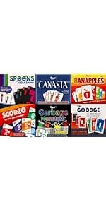 Regal Games Card Games for Kids - Go Fish, Crazy 8's, Old Maid, Slap Jack, Garbage Monster, War - Simple & Fun Classic Family Table Games - Games May Vary (6 Set)