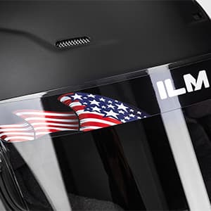 ILM Snell SA2020 Full Face Auto Car Racing Helmets for Men and Women Model 760(Matte Black, L)