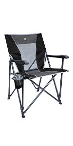GCI Outdoor Comfort Pro Rocker Collapsible Rocking Chair & Outdoor Camping Chair, Indigo Blue