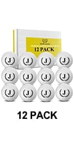 Xeiwagoo Golf Gifts for Men, Unique Initial on Personalized Golf Balls (6 Balls)