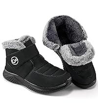 Reimferce Womens Snow Boots for Winter: Comfortable & Warm for All Day Wear - Waterproof Non Slip Booties for Commute Outdoor Walking