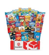 Vegan Snack Box Assortment Care Pacakge Variety Pack (40 Count) | Fathers Day, Holiday, Teachers, Back to School, Date Night, College, Gift Baskets, Student, Birthday, Chips, Office, Military, Gift Ideas