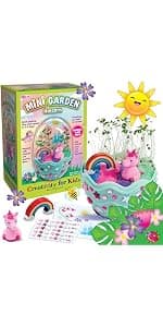 Creativity for Kids Mini Garden: Mermaid Terrarium Kit - Mermaid Gifts for Girls, Crafts and Toys, Holiday Stocking Stuffers for Kids (Ages 6+)