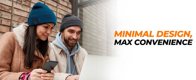 Foxelli Bluetooth Beanie Hat – 15-Hour Battery, Built-in Mic, Fully Washable, Perfect Tech Gift for Men & Women B08T6QBZC2