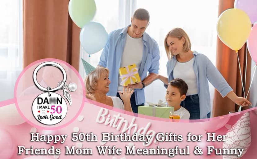 50th Birthday Gifts for Her Him Cool Gifts for 50th Birthday Decorations 50 Year Old Gift for Women Birthday 50 Years Old Gift Present For Turning Happy 50 Birthday Decorations Ideas For Friends