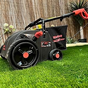Artificial Turf Lawn Brush Sweeper, Brush & Collect Pro+ USA, *Cleaning & REVITALISING Turf*