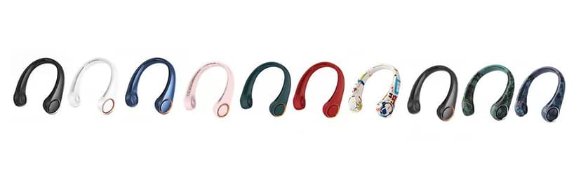 Portable Neck Fan, Hands Free Bladeless, 360° Cooling Personal Fan,Wearable Quiet Fan for Outdoor Indoor, Birthday Gifts for Men Women Mom Dad, 4000mAh Battery USB Rechargeable, 3-Speeds(Black)