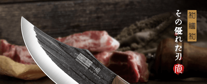 Butcher Knife Set, Hand Forged Butcher Chef Knife Set with Roll Bag, Sharp Meat Cleaver Knife & Bone Chopper Knives & Fillet Knives for Home & Camping & BBQ Gift for Men