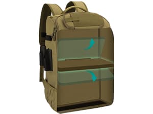 onedayHI Fishing Backpack with Rod Holders,40L Large Water-resistant Fishing Tackle Bag with Cooler,Tackle Box Backpack