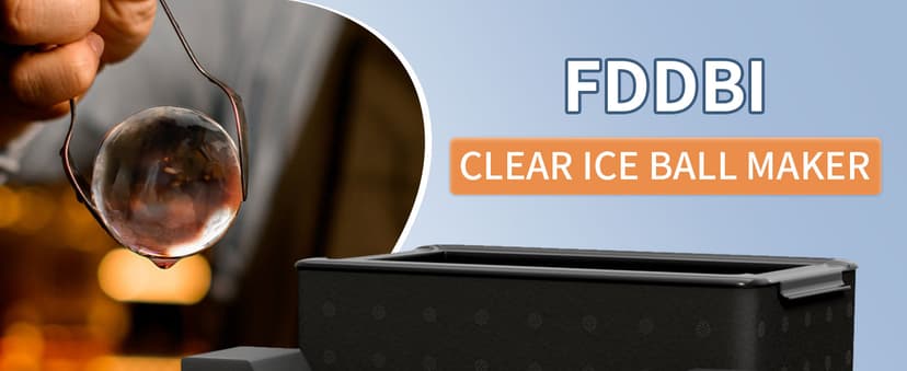 Clear Ice Ball Maker for Whiskey: FDDBI Circle Ice Cube Tray Make 2Inch Ice Sphere - Clear Ice Cube Maker for Old Fashioned Bourbon Whisky