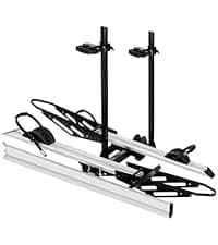 Bike Rack for Car Hitch Mount - Young Electric 2 Ebike Rack Heavy Duty Platform Carrier 200lb Capacity, Smart Tilting & One Hand Folding Bicycle Racks for SUV, Minivan, RV, Fits 5-Inch Fat Tires