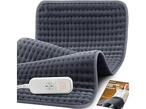 Heating Pad for Back Pain Cramps Relief - Electric Heating Pad for Neck/Shoulder/Muscle Pain - 6 Heat Settings, Auto Off, Moist Heat Options, Machine Washable, Mothers Day Gifts for Mom, Women - XL