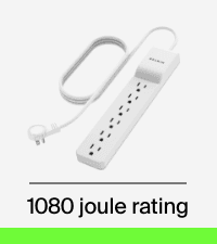 Belkin 12-Outlet Surge Protector Power Strip w/ 12 AC Outlets & 8ft Flat Plug, UL-listed Heavy-Duty Extension Cord for Home, Office, Travel, Computer, Laptop, Charger - 3,940 Joules of Protection